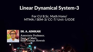 Linear Dynamical System-3