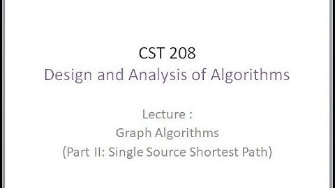 Graph Algorithms (Part II: Bellman ford Algorithm)