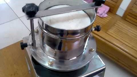 Lab test sieve shaker working video