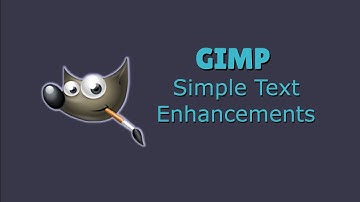 How to make text stand out in GIMP