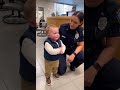 Little Boy’s Reaction to a Police Officer Is Too Cute 🥺👮#CuteToddler #PoliceOfficer #Heartwarming