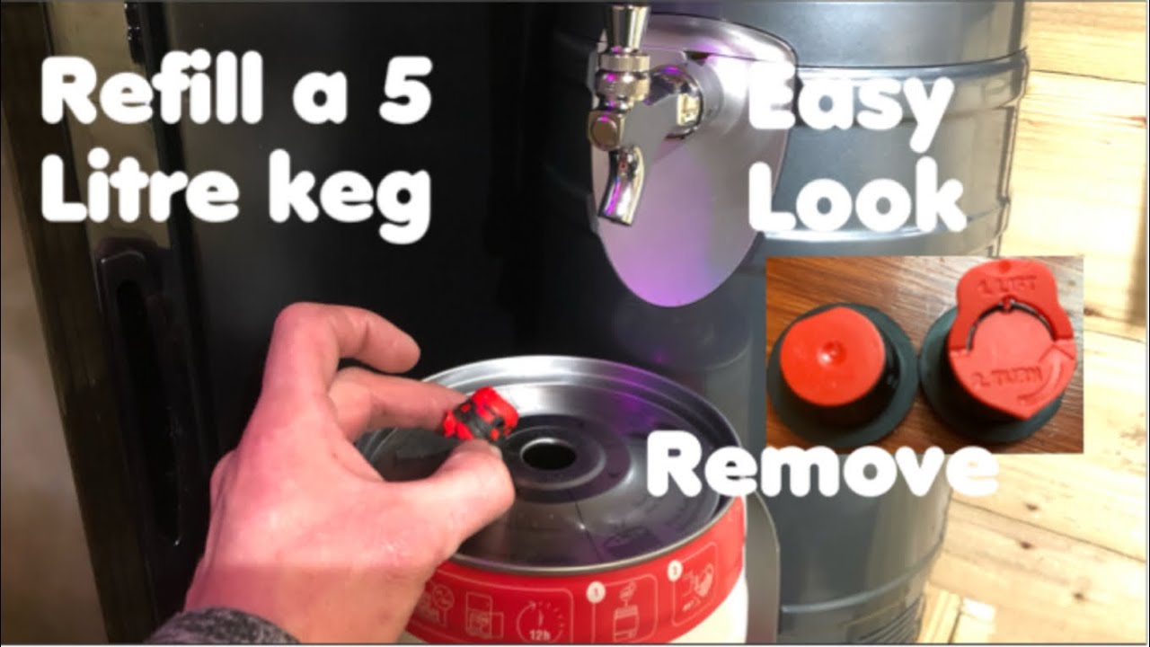 How to reuse a 5 litre beer party kegs home brew remove and clean the tap refill reuse clean