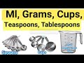 Baking conversion chart  ml  grams  cups  tablespoon  teaspoon