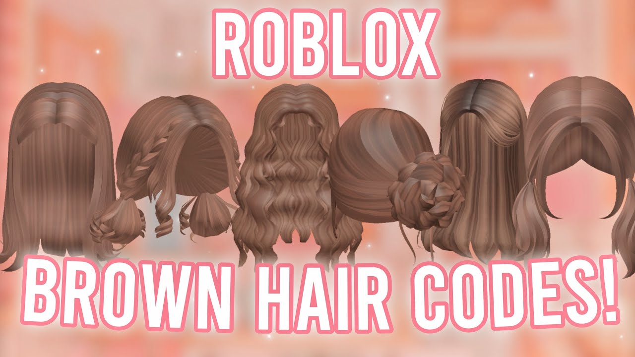 Brown Messy Bun Hair - Roblox