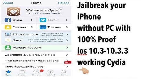 How to Jailbreak iPhone without computer ios 10-10.3.3 in Hindi