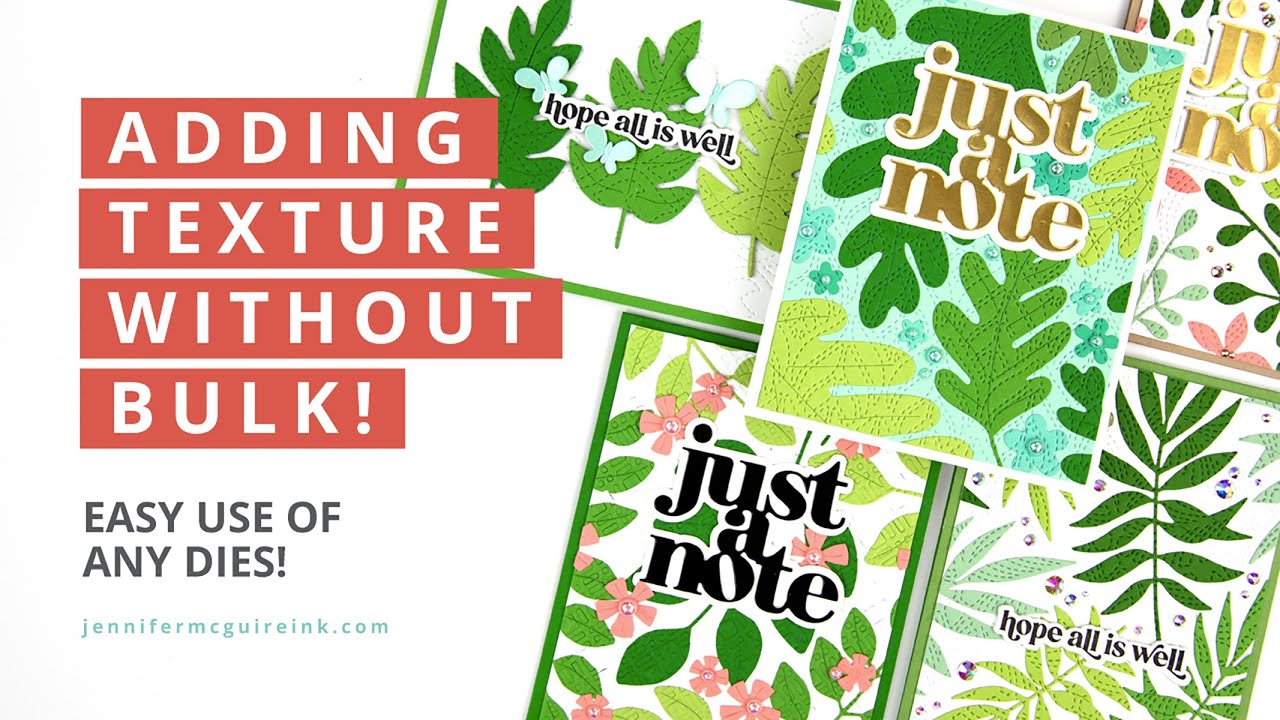 Adding Texture Without Bulk! - Jennifer McGuire Ink