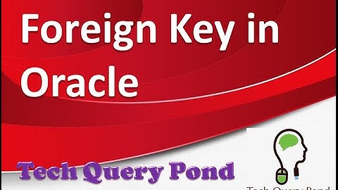 Foreign Key in Oracle