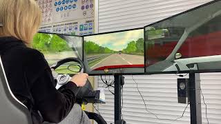 Driving simulator. German highway. Симулятор вождения. Немецкий автобан без скоростных ограничений.