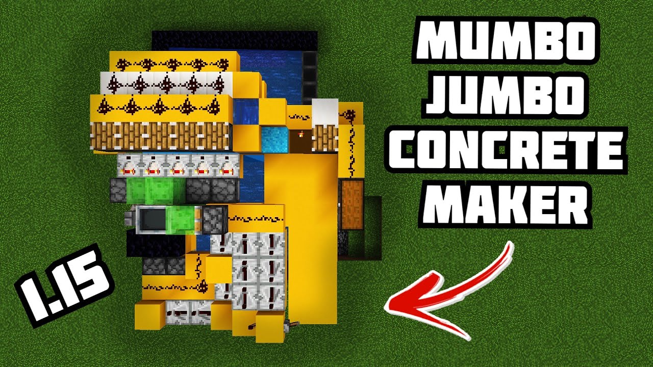 How to Make Mumbo Jumbos Concrete Maker Minecraft 1.15 YouTube