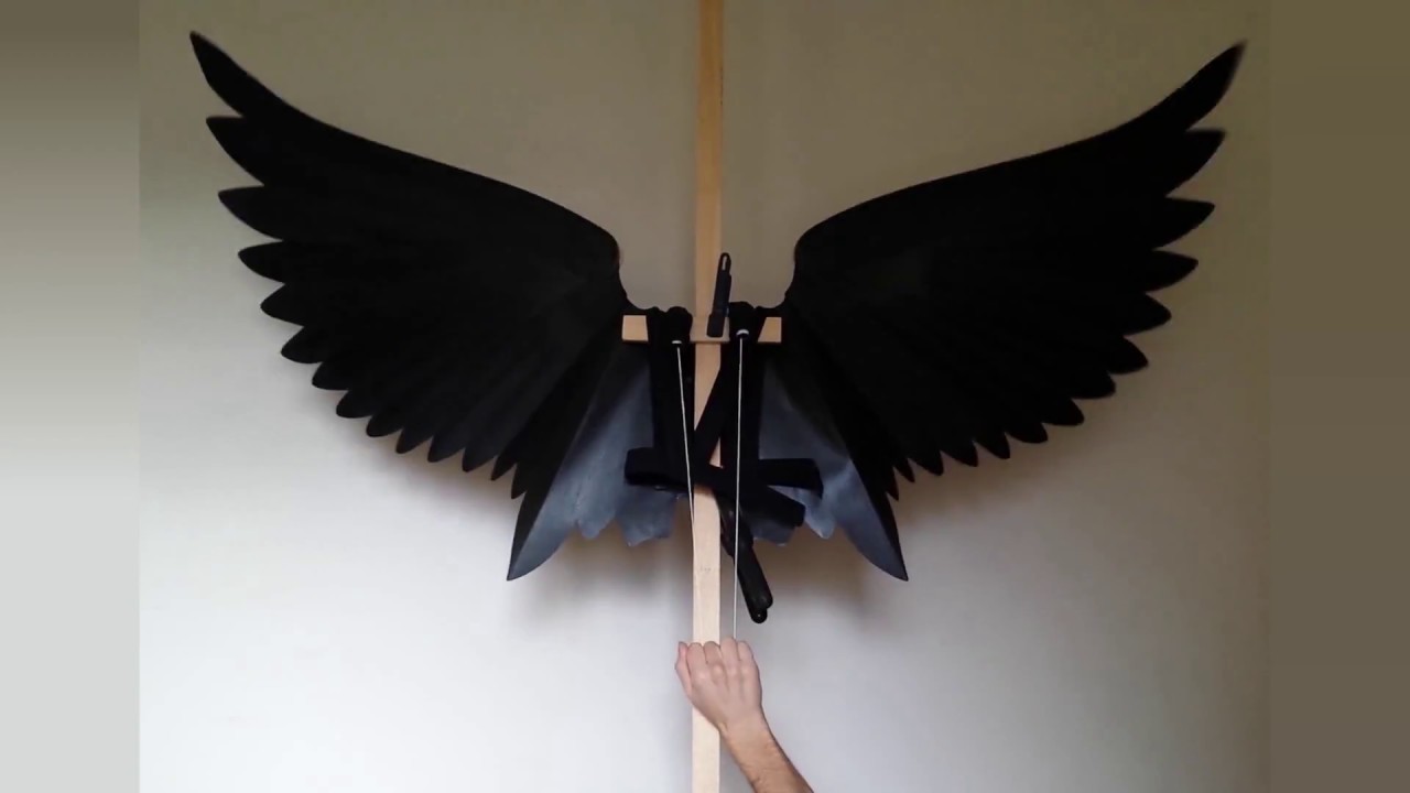 Manually-Operated Articulated Paper Costume Wings