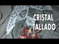 DIY TALLADO DE CRISTAL CON DIBUJO DE UN ENCAJE