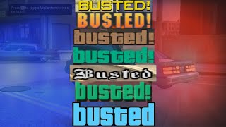 Busted screens from every GTA (2021)