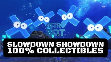 Astro Bot Slowdown Showdown 100% Collectibles Guide | (Feather Cluster) Full Completion