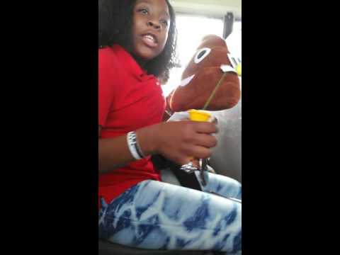 Girl makes out with poop plush