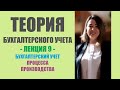 Лекция 9 по ТБУ | Бухгалтерский учет процесса производства