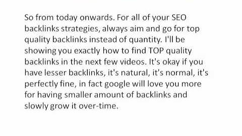 SEO INTRODUCTION PART 4-BACKLINKS