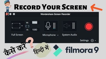 Filmora 9 screen recorder for PC | How To Do Screen Recording In Filmora 9 | hindi me