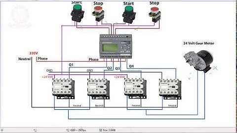 PLC Programming Bangla Tutorial - How to forward reverse control by Motor using PLC