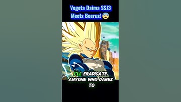 Vegeta  Daima SSJ3 Meets Beerus!😨 #sparkingzero #crashout #knockout