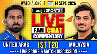 🔴 MAS vs UAE | Malaysia vs United Arab Emirates | 1st T20I | Live Score & Fan Commentary screenshot 3