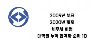 세무사 대학별 합격자 순위 Top 10