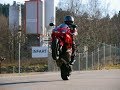 Honda cbr 600 f4i sport  leovince slipon soundcheck wheelie