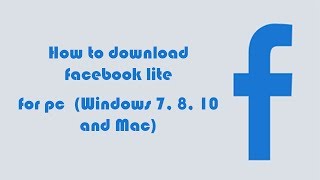 Facebook Lite on PC - Download for Windows 7, 8, 10 and Mac screenshot 1