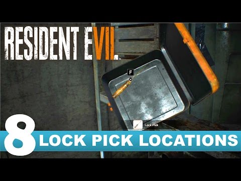 Video: Resident Evil 7 - Lockpick-platser Och Var De Ska Användas