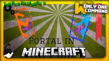 Portal gun in Minecraft Vanilla with only one command block
