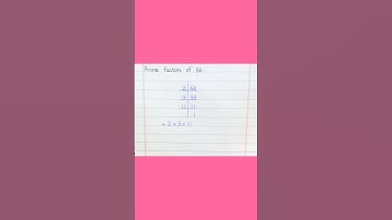Prime Factors of 66 #shorts