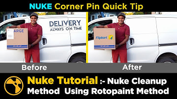 NUKE TUTORIAL Nuke Cleanup Using Rotopaint Method || Nuke Corner pin Quick Tip || Spectra FX Hub ||