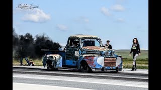 Smokeshow! Old Smokey F1 1949 Ford with 1200hp Cummins Diesel Drifting burnouts donuts