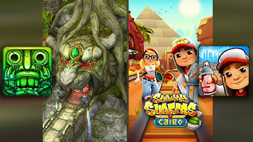 Temple Run 2 Lost Jungle Vs Subway Surfers Cairo - Endless Run Gameplay