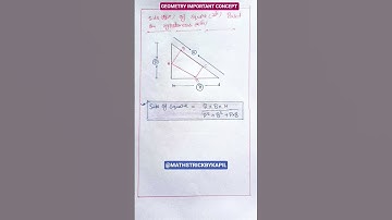Geometry Tricks🔥Side of Square in Right Triangle🔥SSC CGL, Railway, Banking, UPSC, Govt Exams#shorts