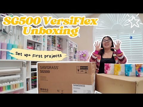 Unboxing & Setting Up the Sawgrass SG500 VersiFlex Printer