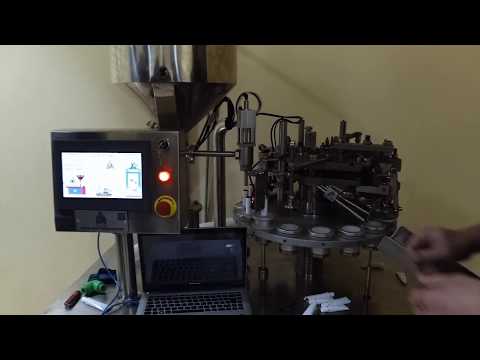 ტუბის შემავსებელი დანადგარი • Tube filling and folding machine