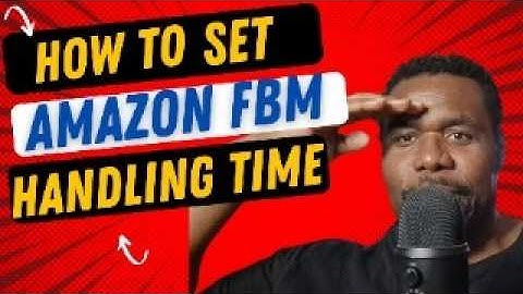 How to Change Handling time on Amazon Seller Fulfilled Products -FBM / Wholsale method