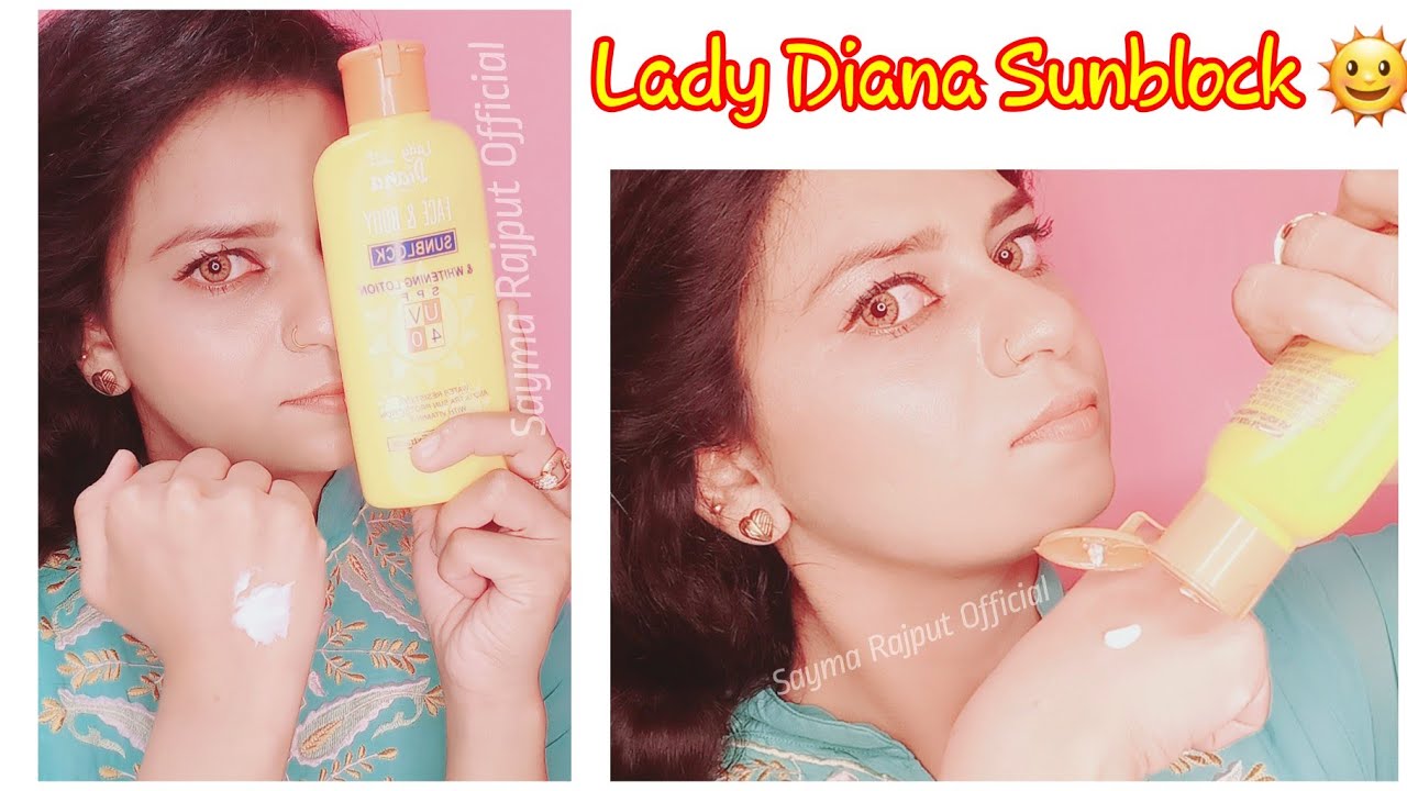 LADY DIANA Face & Body Sunblock Whitening Lotion Sunblock Review