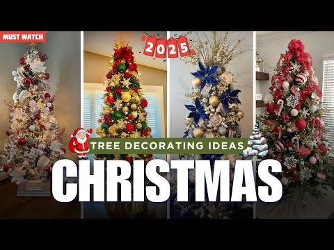 أفكار لتزيين شجرة عيد الميلاد لعام ٢٠٢٥ أفكار مبتكرة لشجرة عيد الميلاد وشرائط الزينة