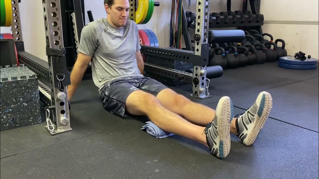 Quad Set with Straight Leg Raise, Towel under calf YouTube