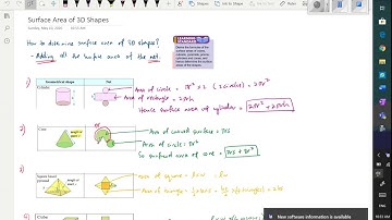 Form 2: Surface area of 3D shapes