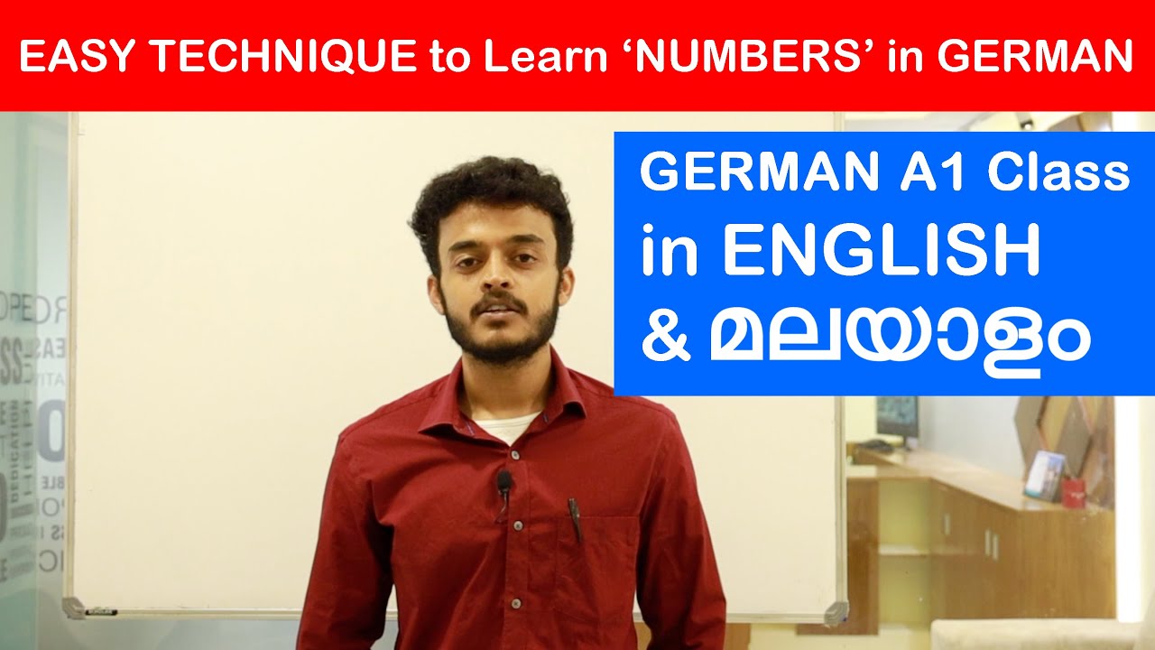 A1 Level German Numbers COSMO Centre Trivandrum Cochin Kottayam