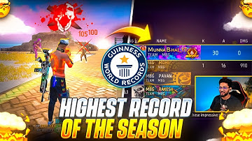 Breaking My Own Record 😎 Highest Record Of The Season..AGAIN !!! 🔥 - Free Fire Telugu - MBG ARMY
