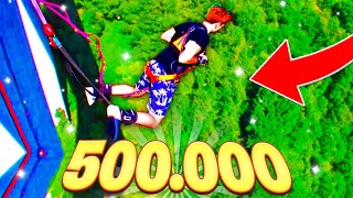 SPECIALE 500K - MI LANCIO DA UN PONTE DI 152 METRI😱  BUNGEE JUMPING