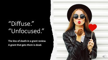 25.  Mistakes in NIH Grant Writing