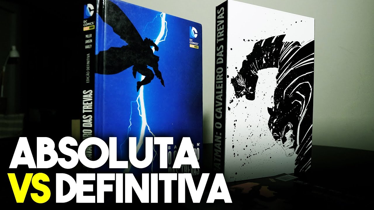 BATMAN O CAVALEIRO DAS TREVAS, A EDIÇÃO ABSOLUTA E A COMPARAÇÃO - YouTube
