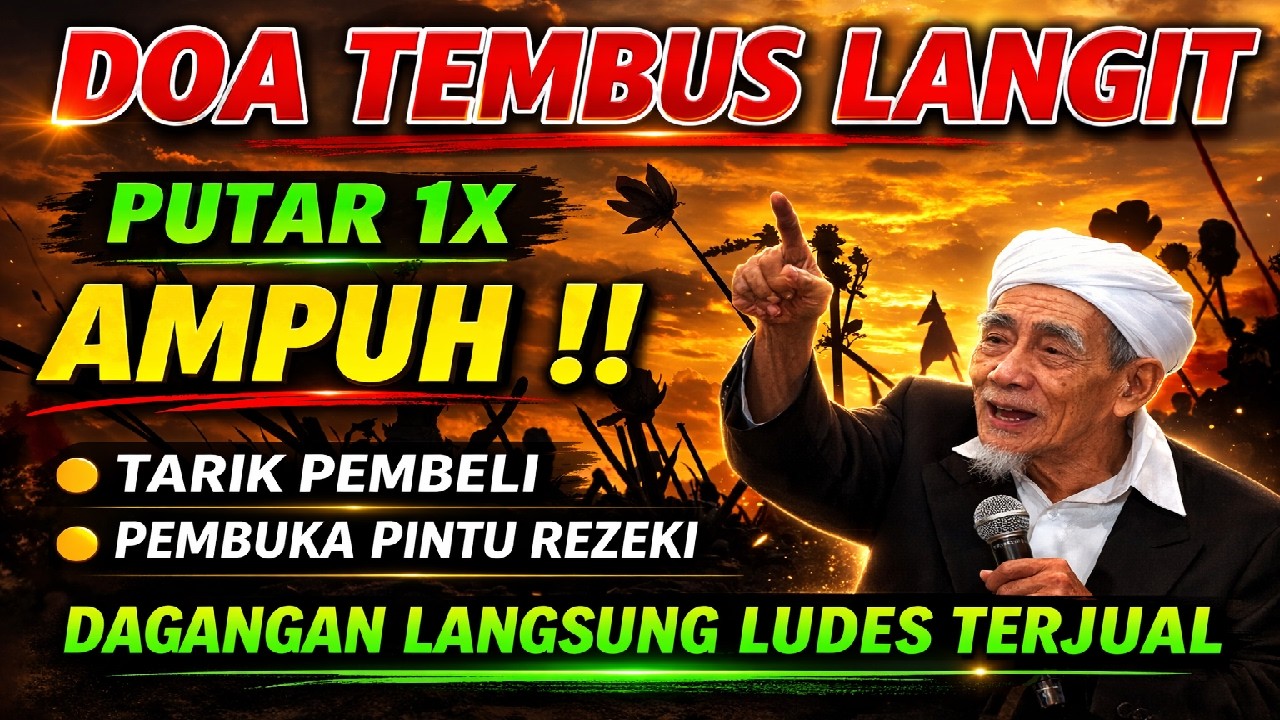 DOA TEMBUS LANGIT !! PUTAR 1X DOA PELARIS DAGANGAN INI AMPUH TARIK PEMBELI DAN MEMBUKA PINTU REZEKI