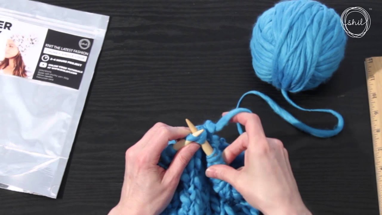 Detailed video lessons on knitting products from thick yarn Detailed video lessons on knitting products from thick yarn