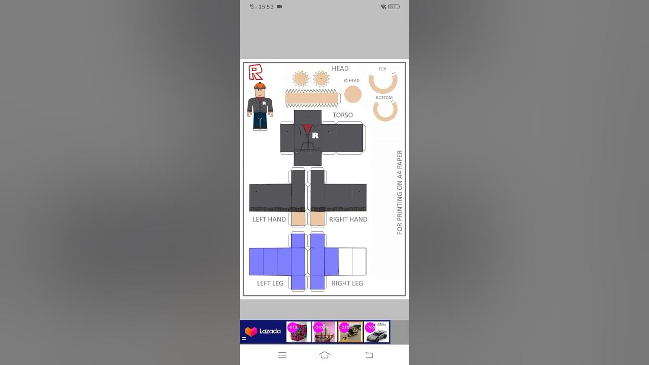 Roblox And Builderman [ROBLOX] - papercraftplaza