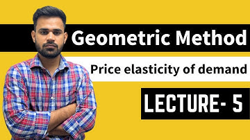 geometric method of price elasticity of demand | maharashtra board economics lecture